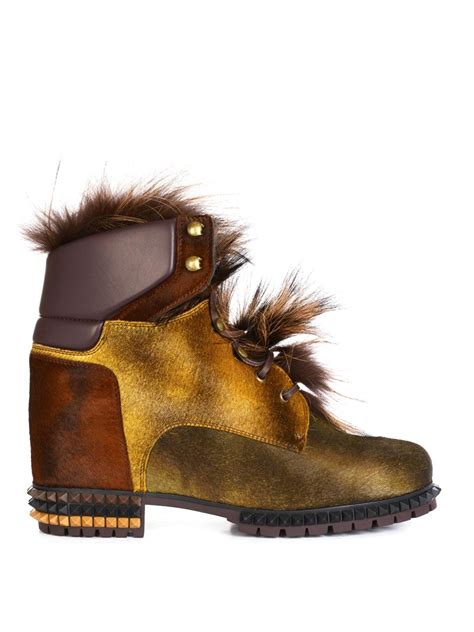 fendi fox fur shoes|Fur Fendi Shoes for Women .